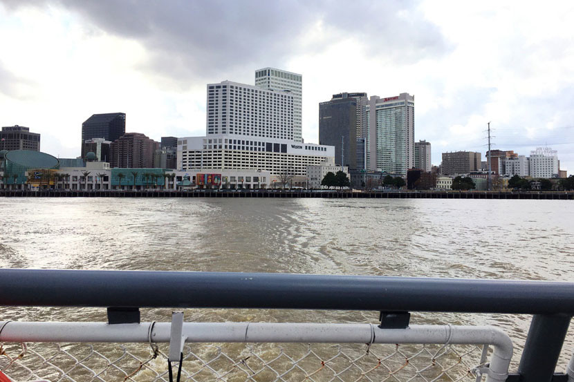 View from the Algiers Point/Canal Street ferry.