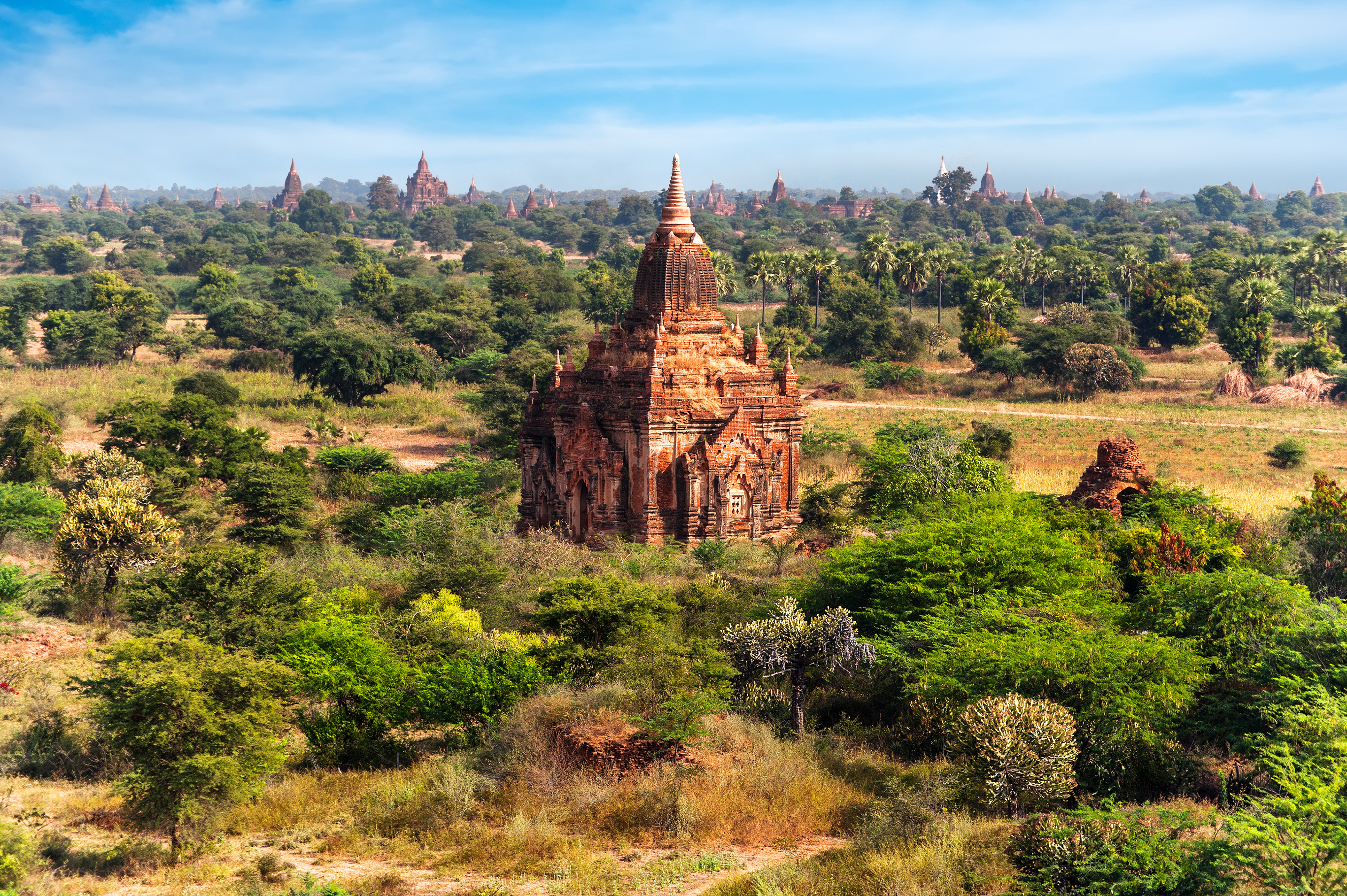 Staying in old Bagan offers a more picturesque experience