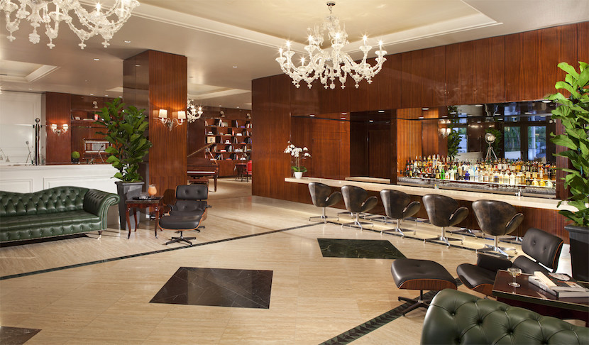 The super-swanky Mr. C Beverly Hills lobby. Image courtesy of the hotel.