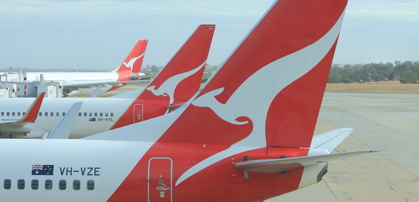 Passengers on board Qantas