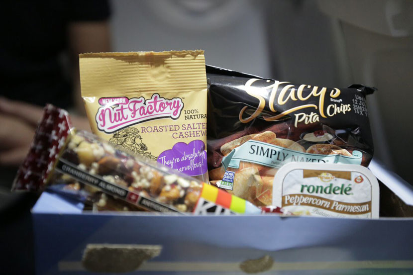 I loved trying all the snack options on JetBlue. This one was called the ShakeUp box.