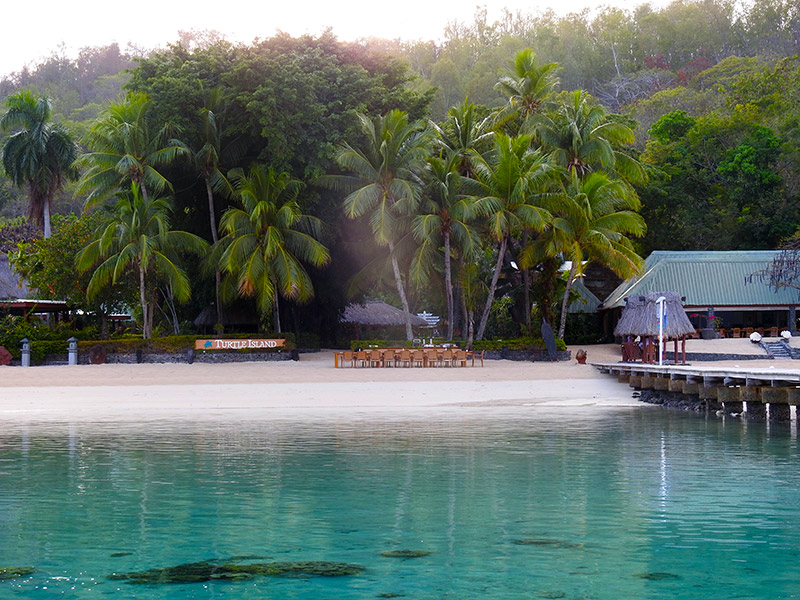 Fiji's Turtle Island Resort (taken from the water)