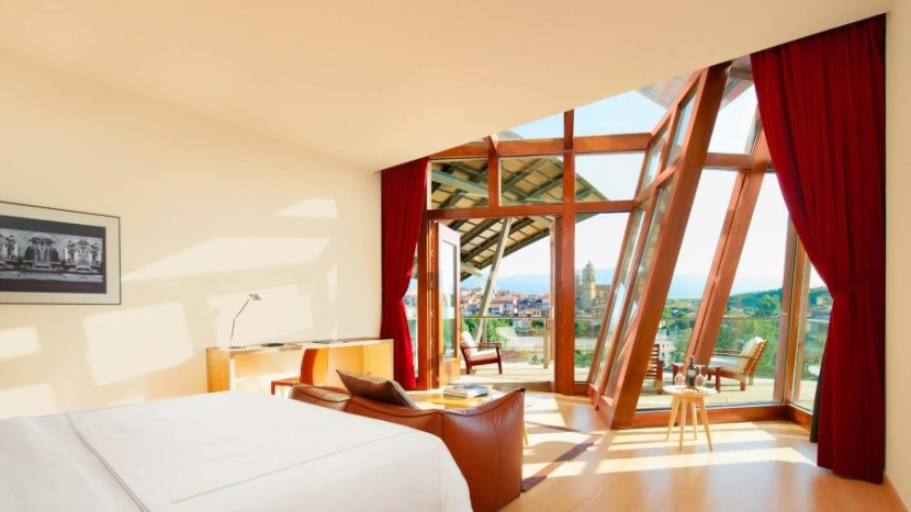 The Gehry suite offers breathtaking views and cool design touches.