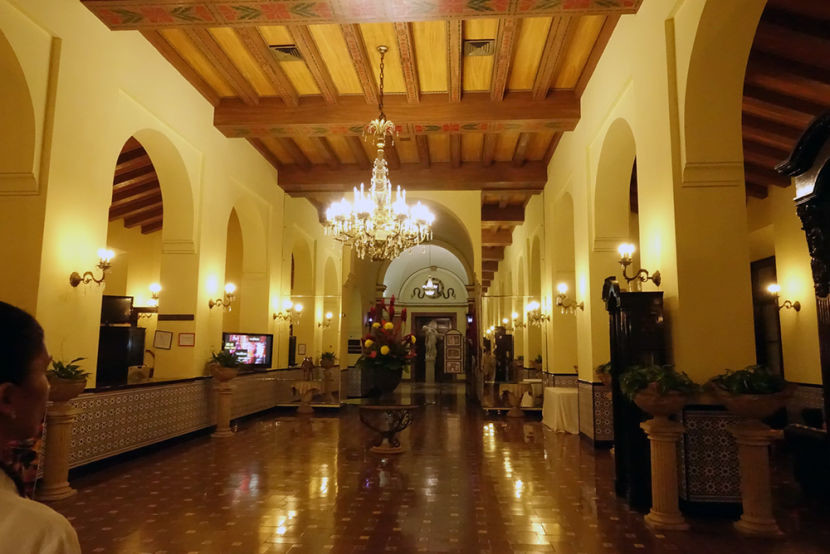 The beautiful lobby of Hotel Nacional.