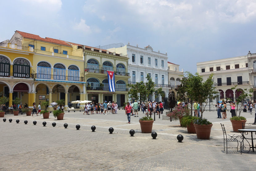 One of the first stops on our guided walking tour was Plaza Viejo, one of the oldest parts of the city.