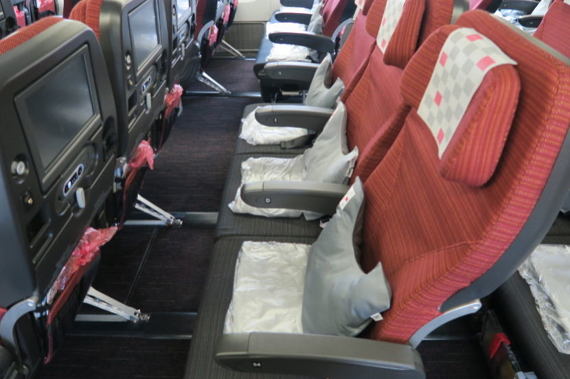 54D was a normal middle-section aisle seat. The pitch and width made the flight very comfortable.