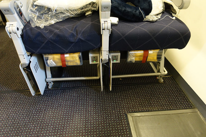 Each of the exit row seasts