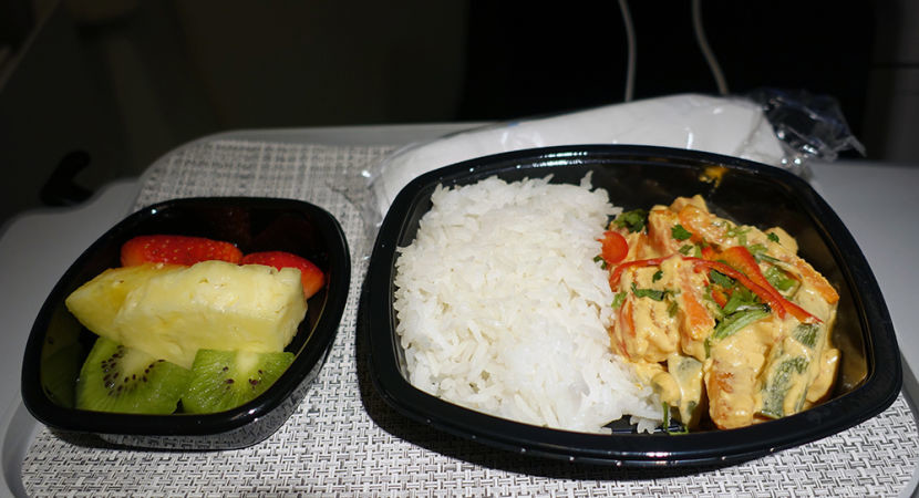My meal on the return flight.