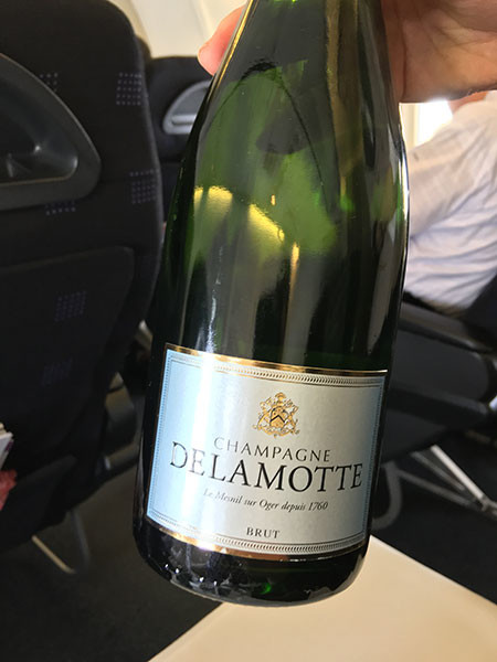 A glass or two of Delamotte Champagne? Yes, please!