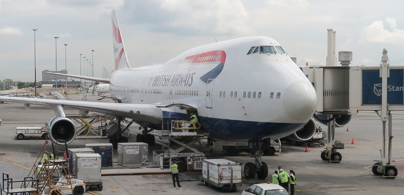 British Airways 747-400 in Johannesburg
