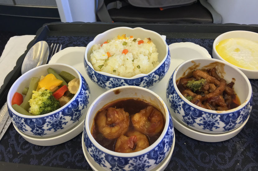 I loved the mini-bowl presentation of the Chinese meal.