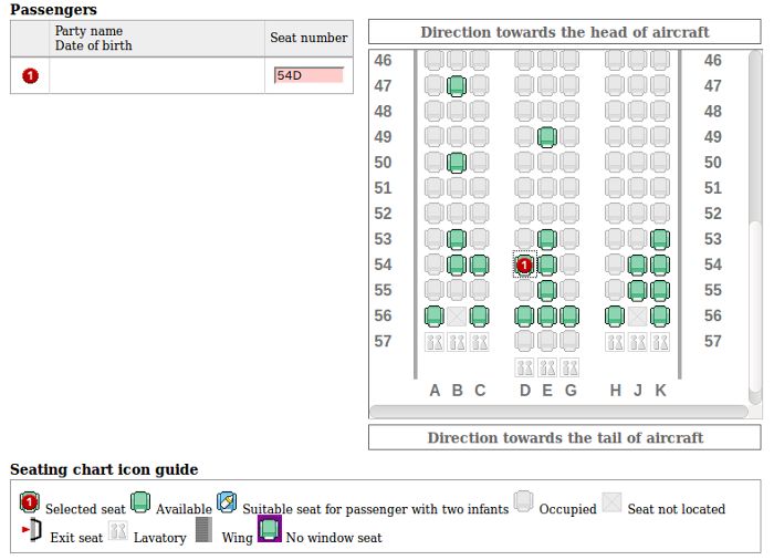 I took one of the last middle-section aisle seats when I checked-in online.