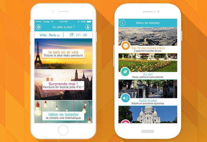See all the beautiful spots in Paris with the Pretty Streets app.