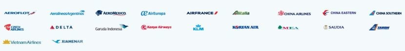 Delta has partners both in SkyTeam and outside the alliance.