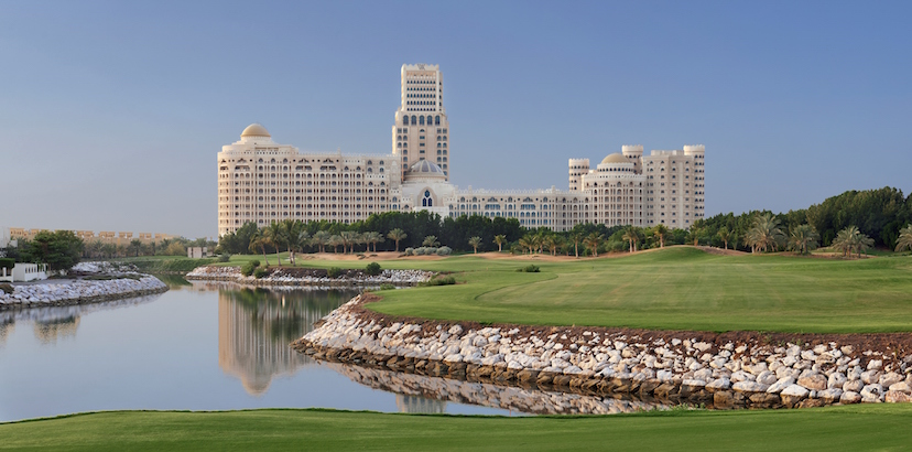 View from Al Hamra Golf Course at the Waldorf Astoria in Dubai. Image courtesy of the hotel.