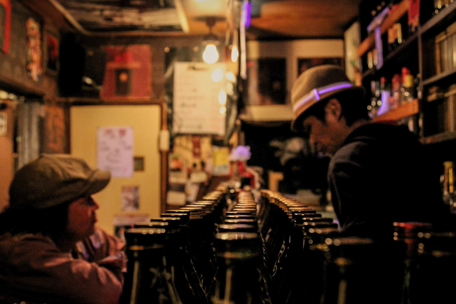 Inside Daikichi, a bar in Golden Gai – Shinjuku, Tokyo