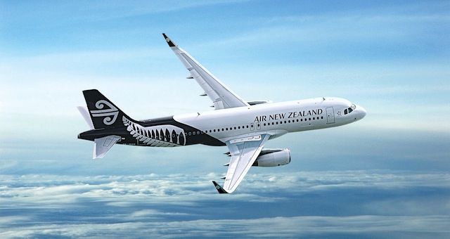 Air New Zealand A320 new livery flying EDITED