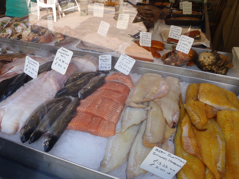Fish shop in Hastings, UK