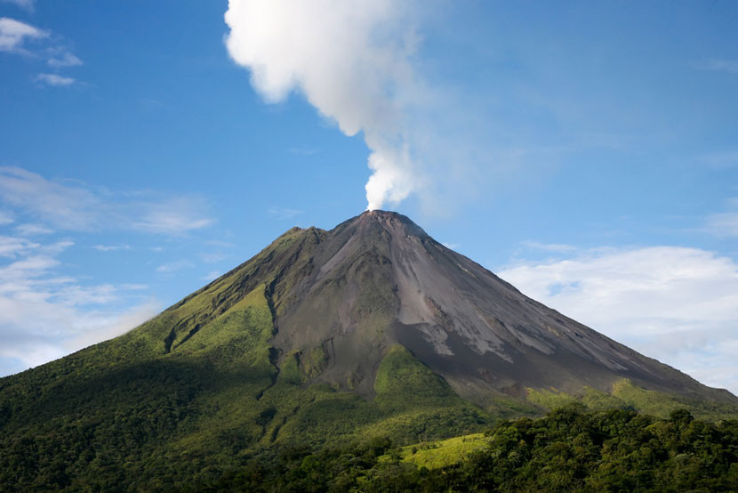 Arenal volcano in Costa Rica. Image Courtesy of Shutterstock.