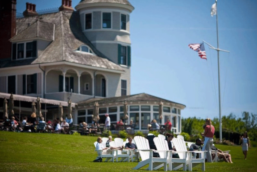 The lawn at Castle Hill Inn, Newport, Rhode Island. Image courtesy of the hotel.