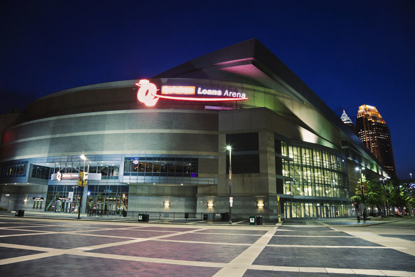 Quicken Loans Arena in Cleveland, home of the 2016 Republican National Convention. Image courtesy of Shutterstock.