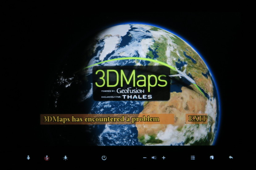 Unfortunately, although it worked for others in the economy cabin, the maps feature never worked for anyone in my row.
