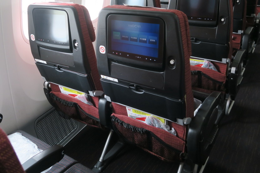 The seat backs had wasted room where the IFE remote would normally be but the seat back pockets were handy.