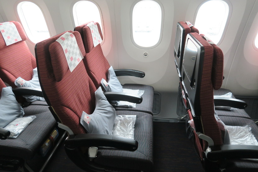 The seats were well padded and comfortable for both working and sleeping.