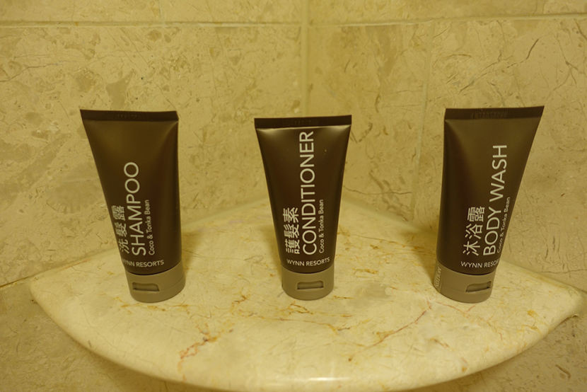 I enjoyed the Molton Brown cosmetics provided by the hotel.