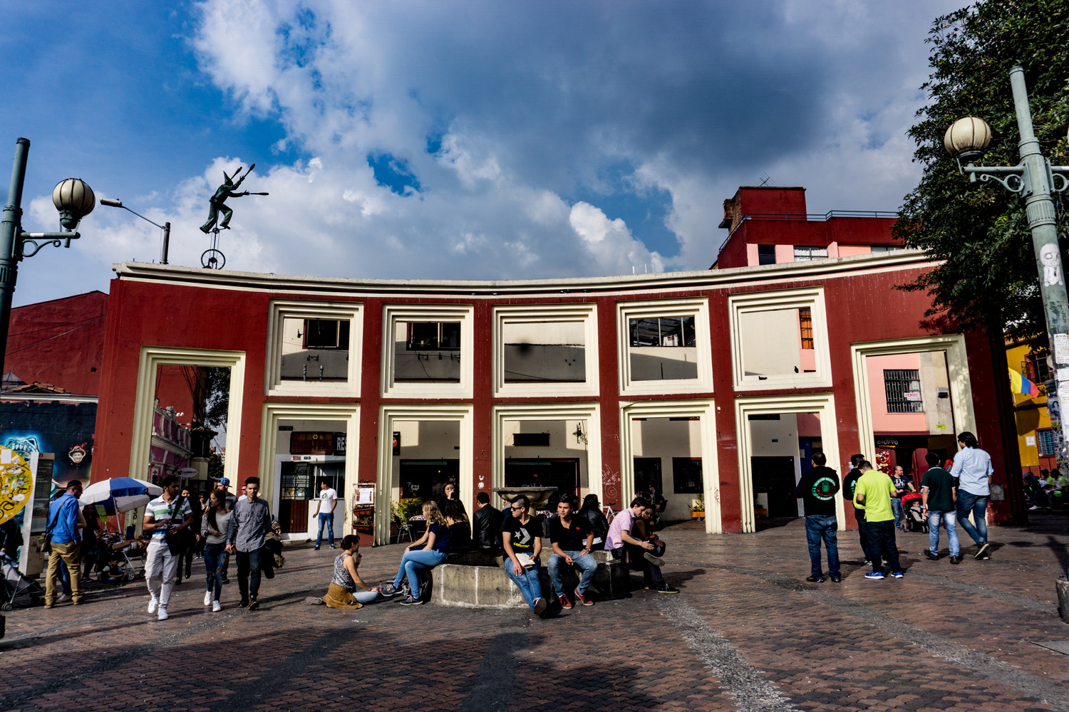 Chorro de Quevedo, Plaza in Candelaria district, Bogotá.