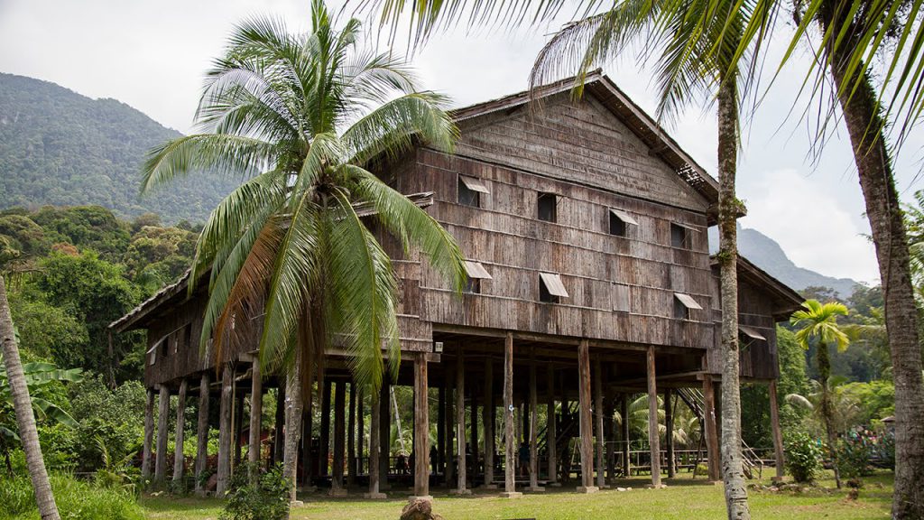 Explore the various houses of Sarawak in the Village. Pic: Arienne Parzei/YouTube