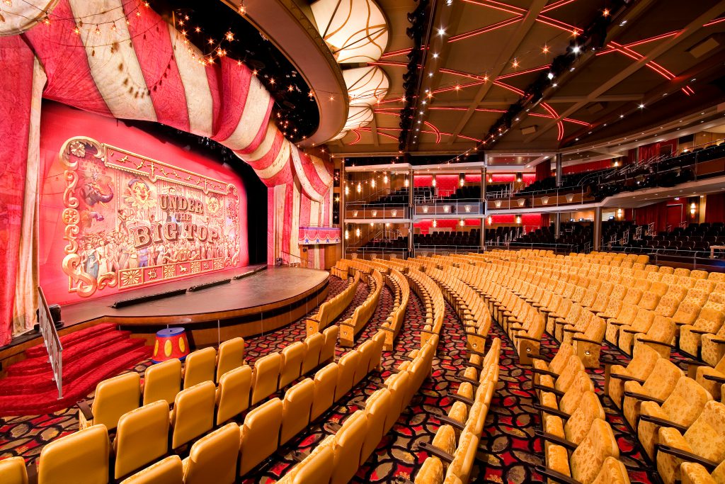 Large theaters can be used for presentations. Pic: Royal Caribbean Cruises