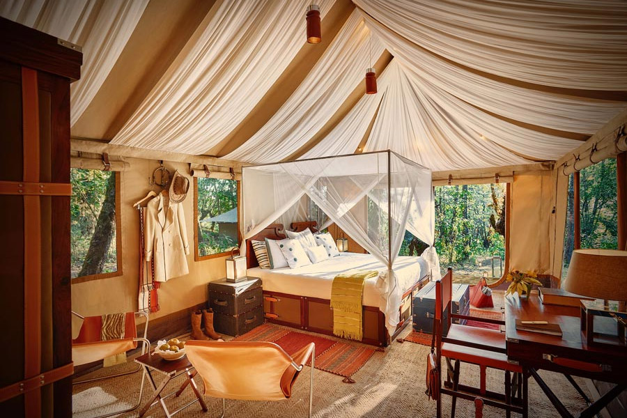 Interior of the tent in Nagaland