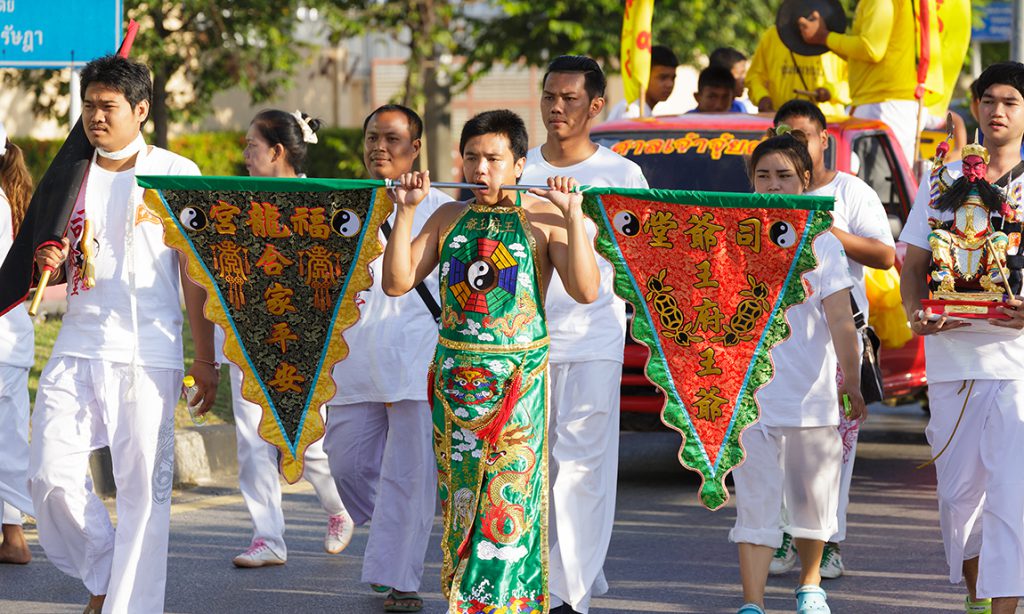 Street processions are held during the festival. Pic: Phuket@photographer.net/flickr