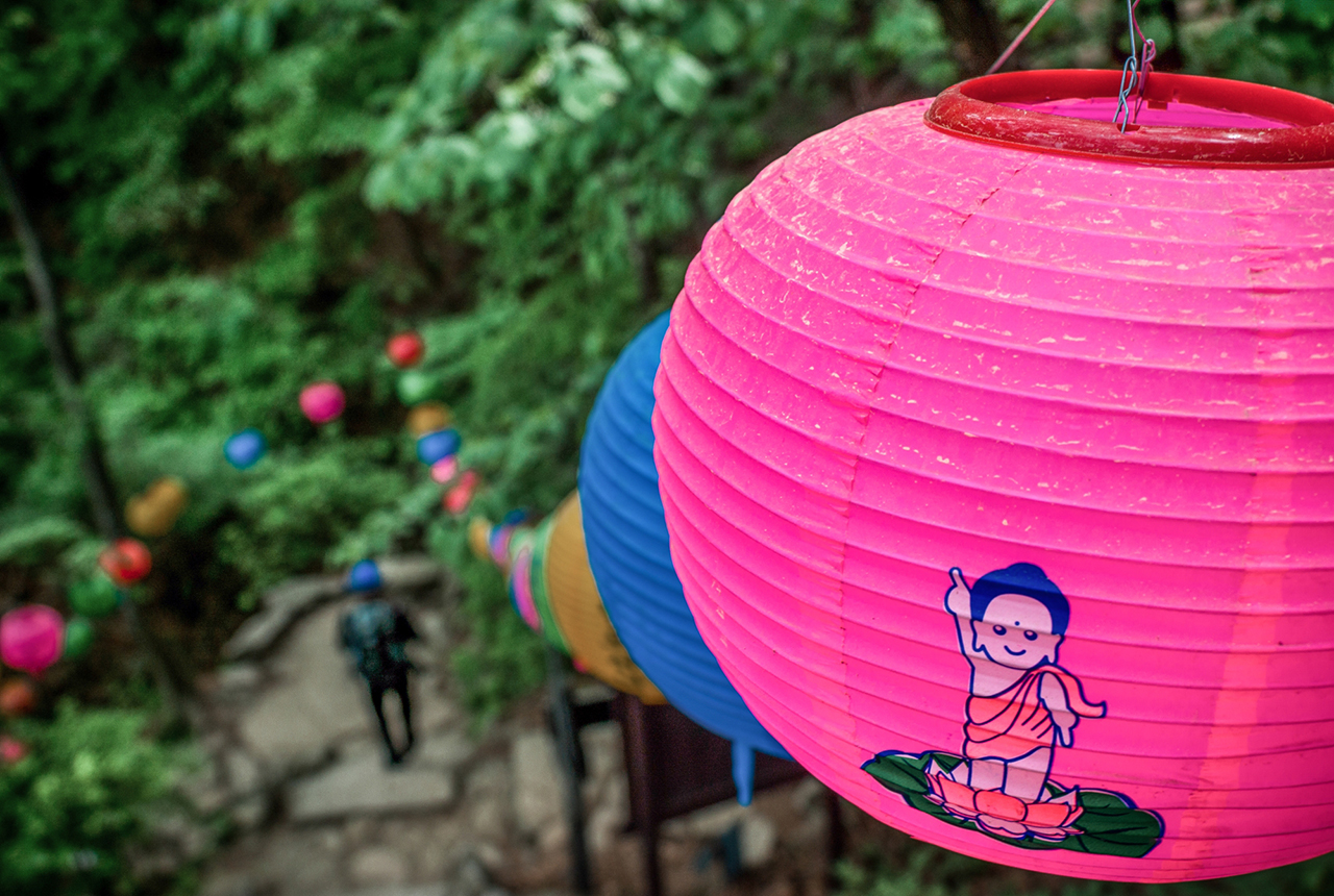 Paper Lanterns hung out to celebrate the Buddha’s Birthday national holiday – Dobong Mountain, Bukhansan National Park