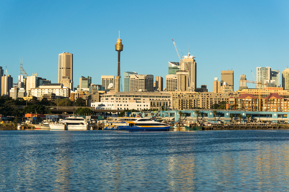 A view of Sydney's CBD fron Blackwattle Bay Park. Pic: Olga Kashubin/Shutterstock