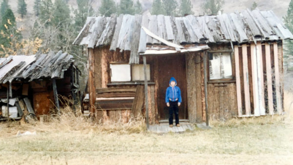 The author as a boy in Gilpin, BC