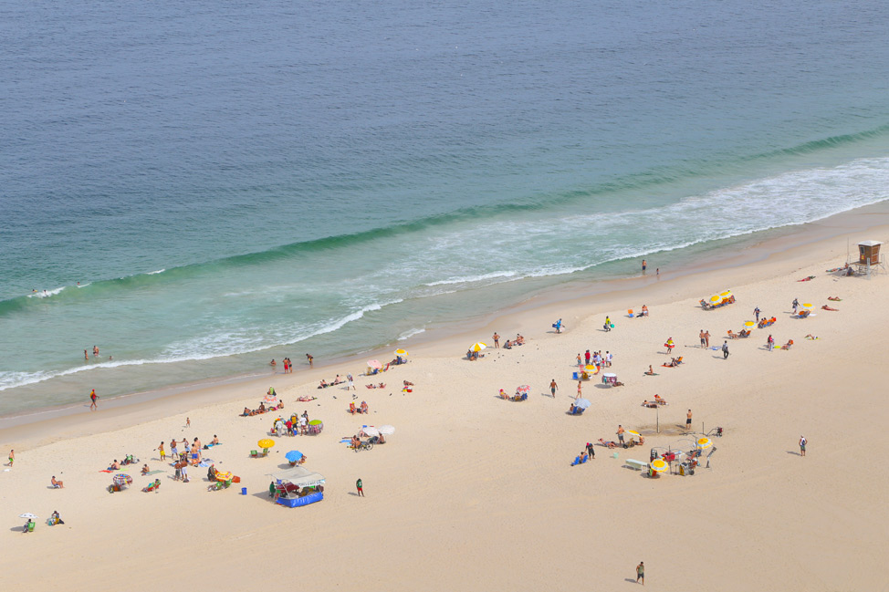 Aerial View of Copacabana Beach