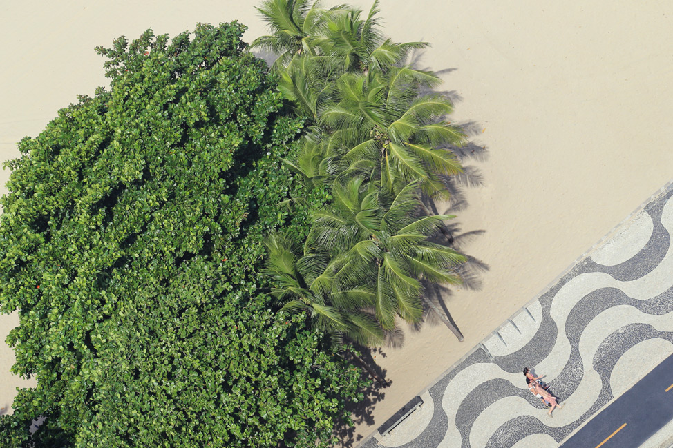 Aerial View of Copacabana Beach