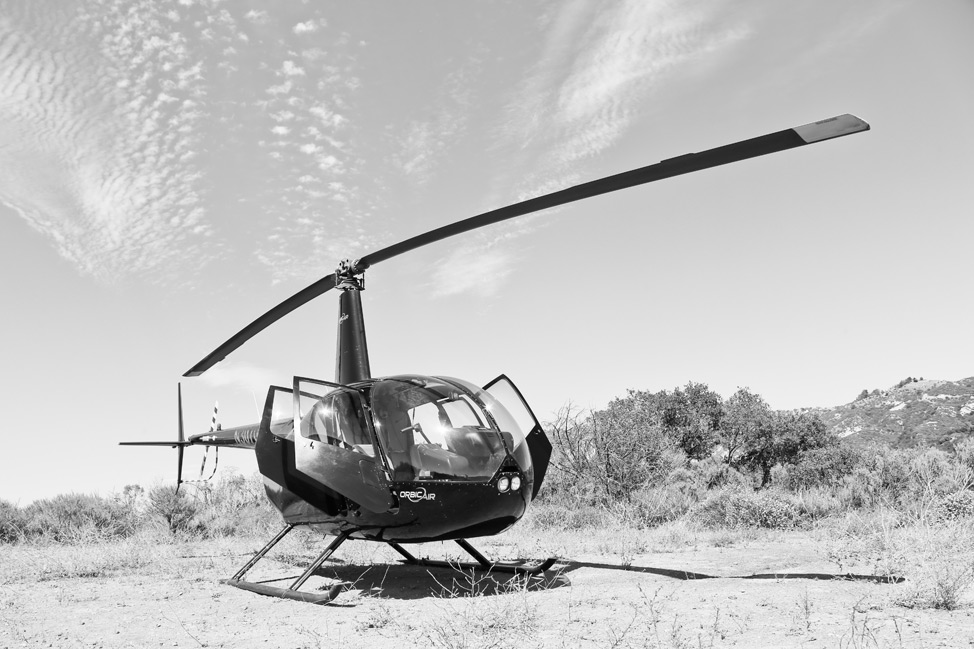 Helicopter Landing in Malibu