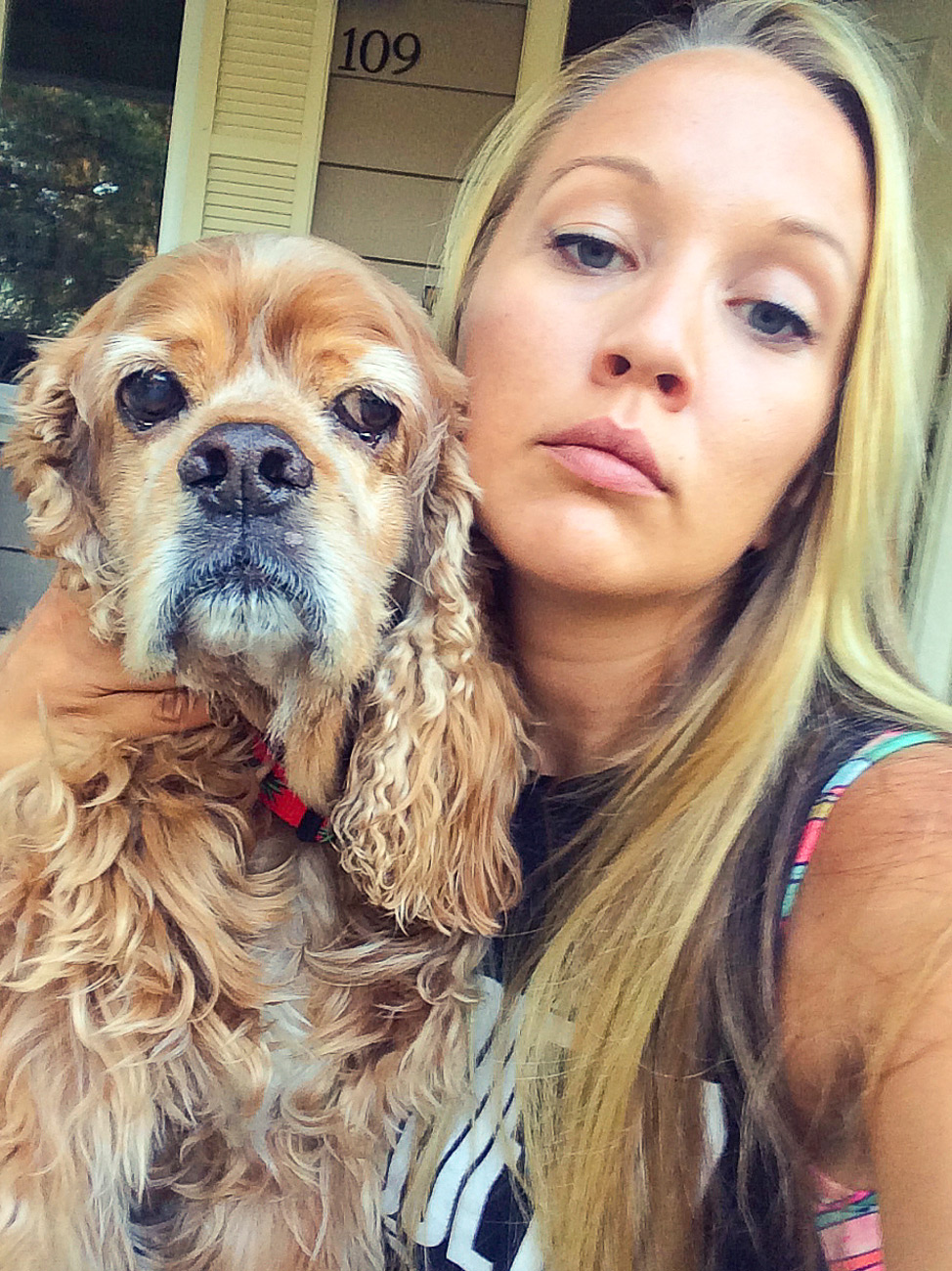 Disapproving Dog Selfie