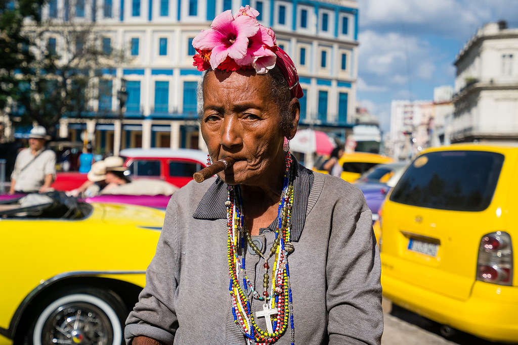 Cuban Cigar Lady