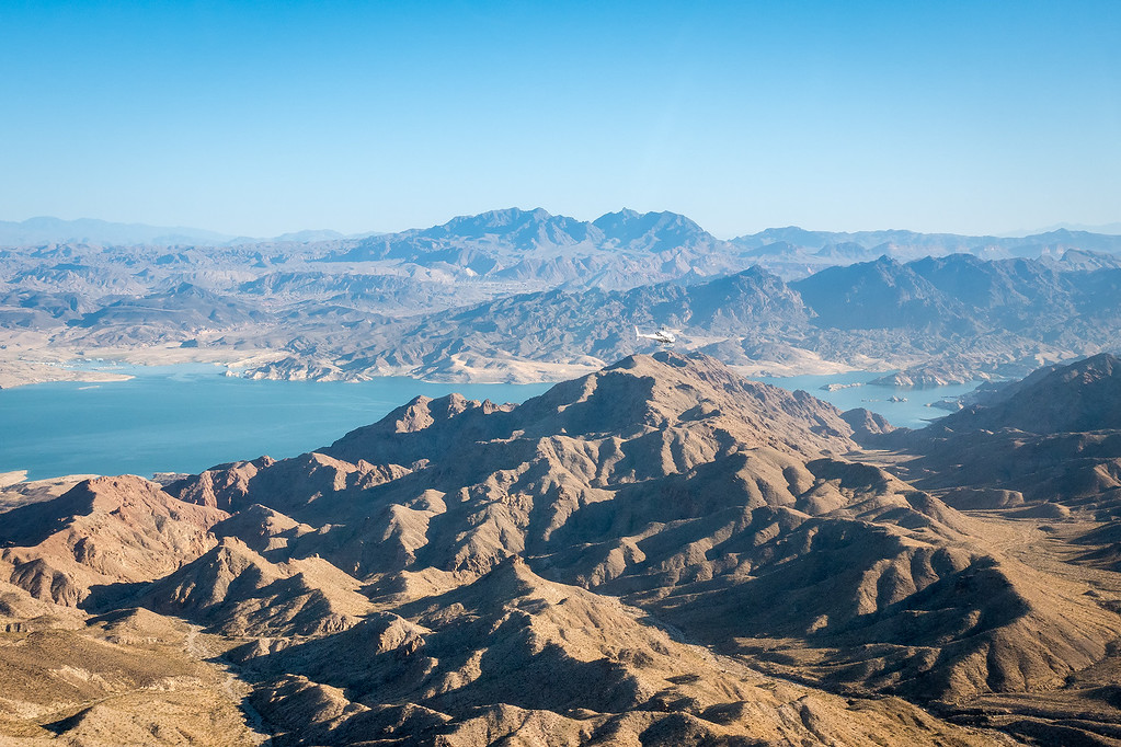 Flying by Lake Mead