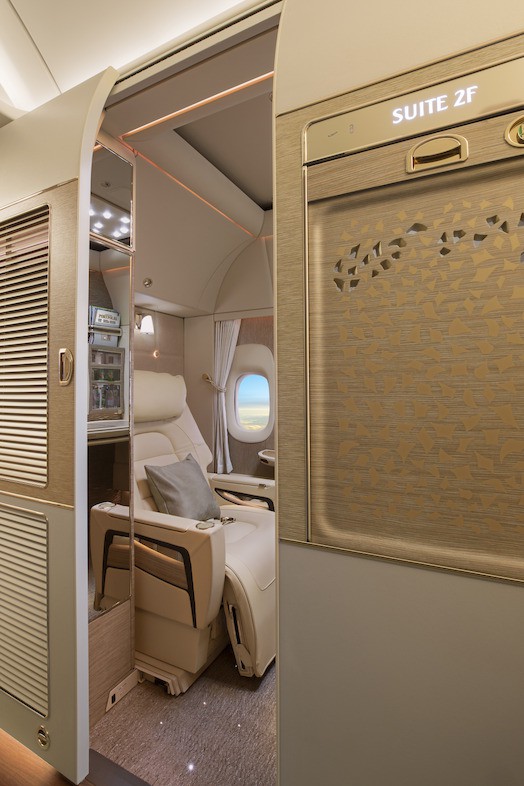 Emirates enter First Class battle with private suites replacing seats  