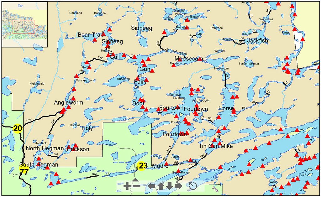 Boundary Waters Map