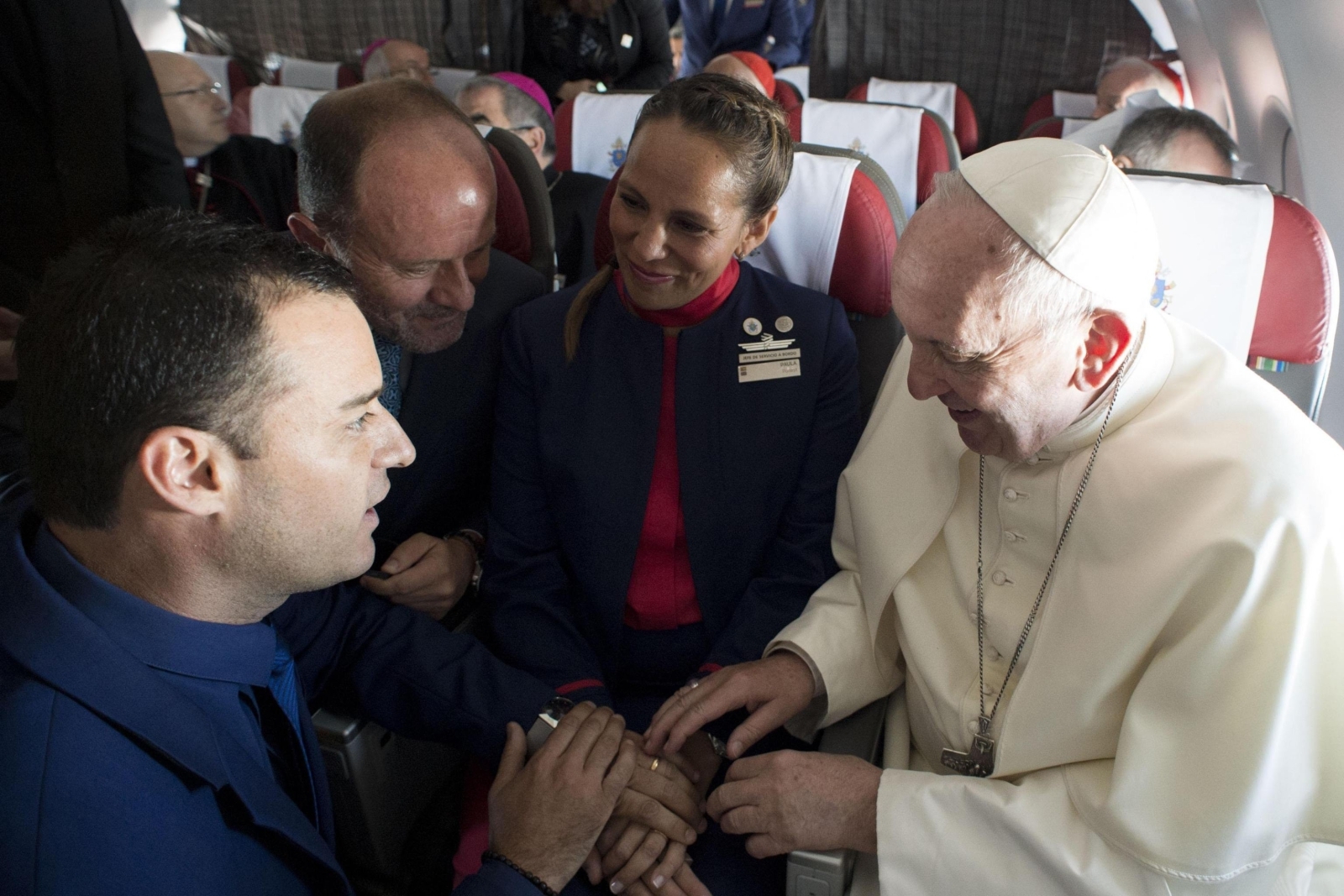 Couple married by Pope Francis