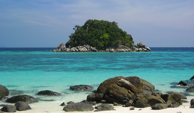 one of the uninhabited islands around Ko Lipe