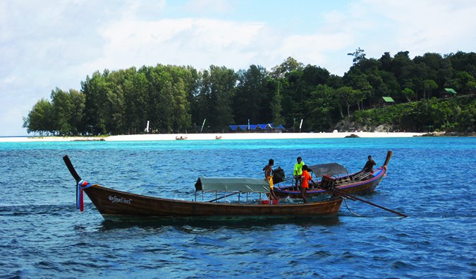 local fishing boats in Ko Lipe