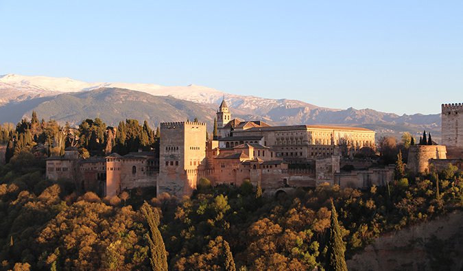 The Alhambra in Granada - moorish architechture