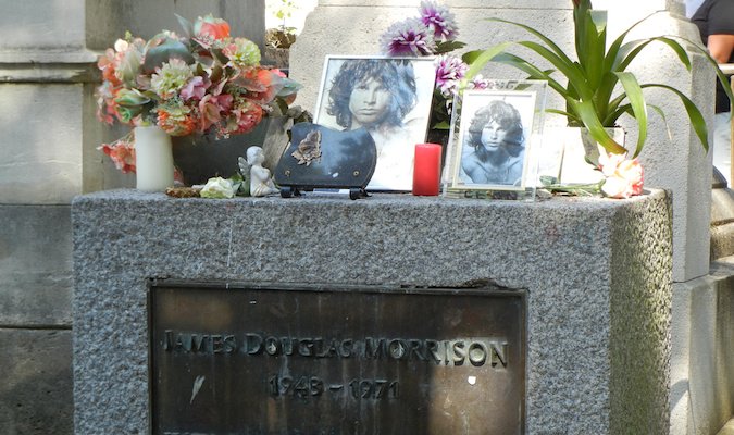 James Morrison's tombstone in cemetery in France